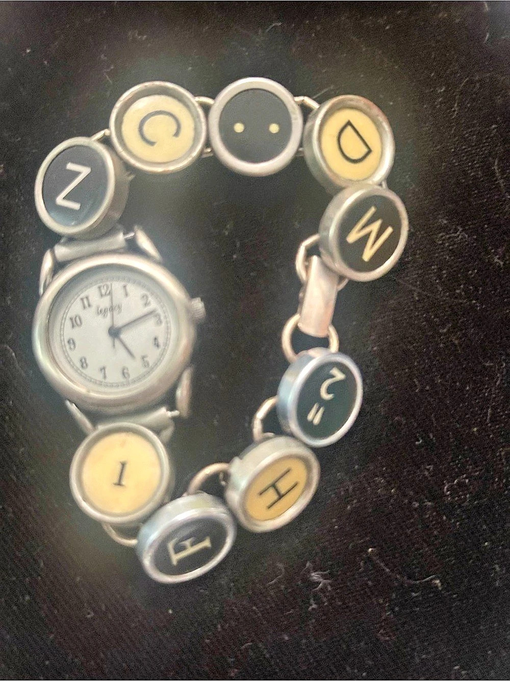 Upcycled typewriter keys watch
Stamped 925 watch untested